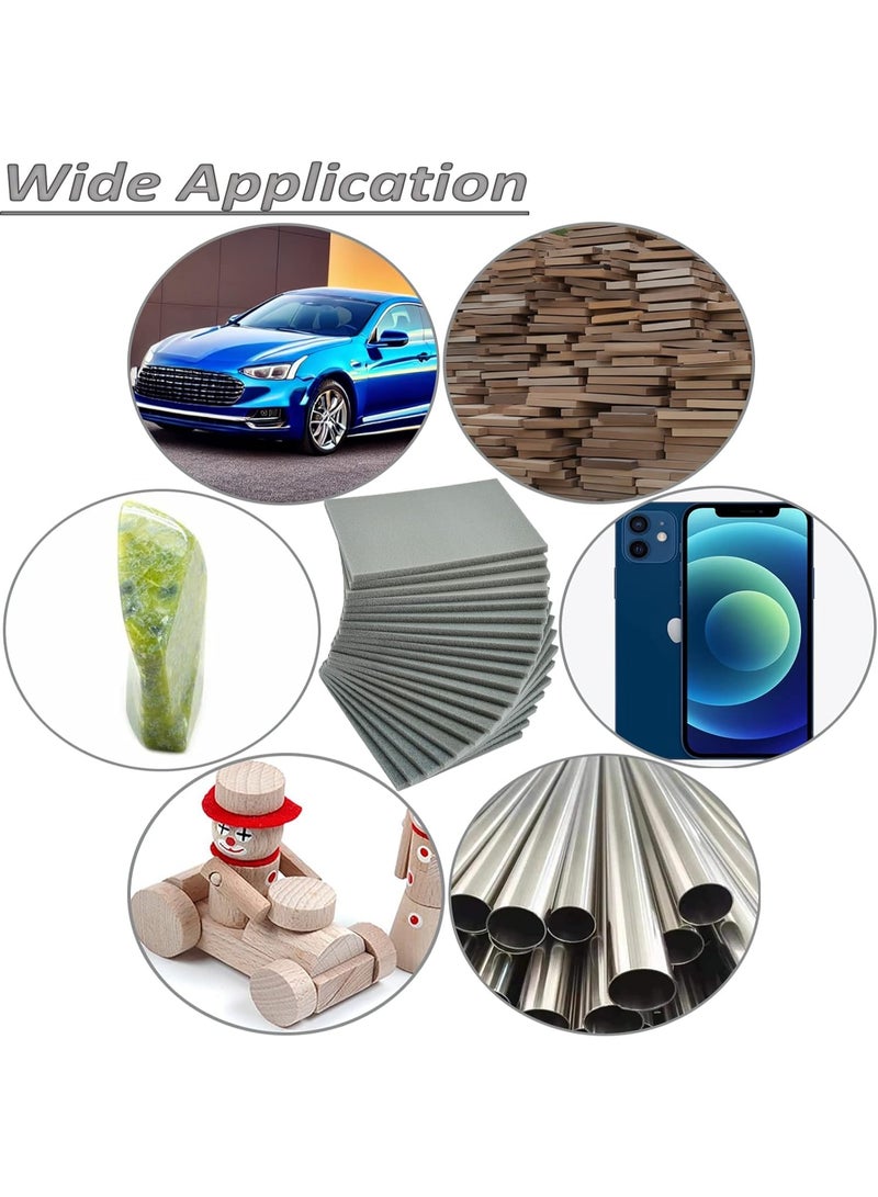 Grit Sanding Sponge Set, Ultra Fine Sanding Sponges Pads, Soft Foam Hand Sander Block Wet Dry Sandpaper for Model  Metal Wood Furniture Polishing - Image 4